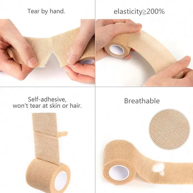 hd60050 high quality self adhesive cohesive bandage with ce fda