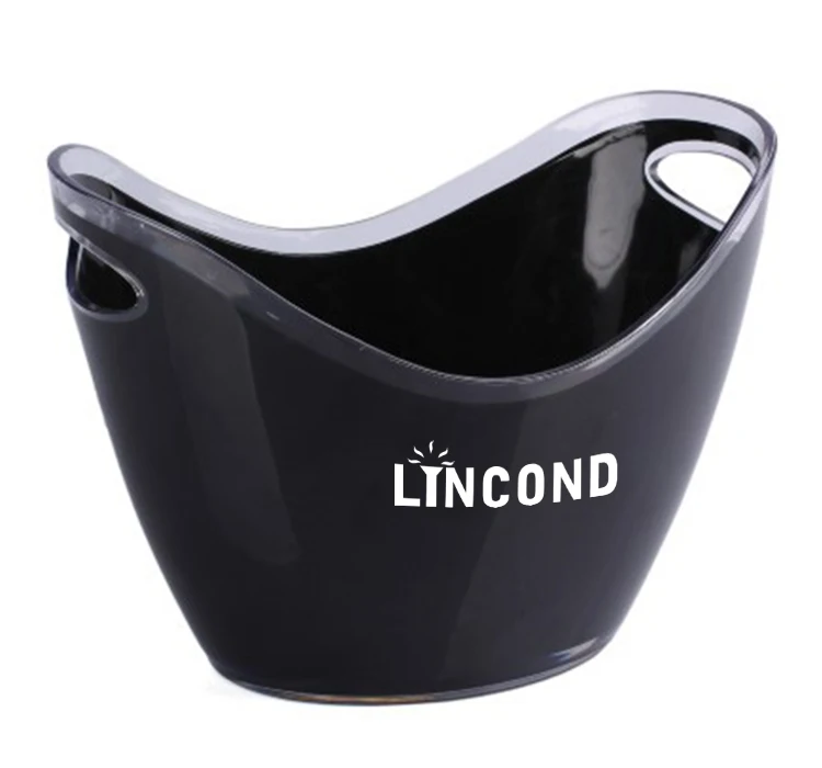 Lincond Direct Factory Popular Oval Round Beer Wine Ice Bucket Led Wine