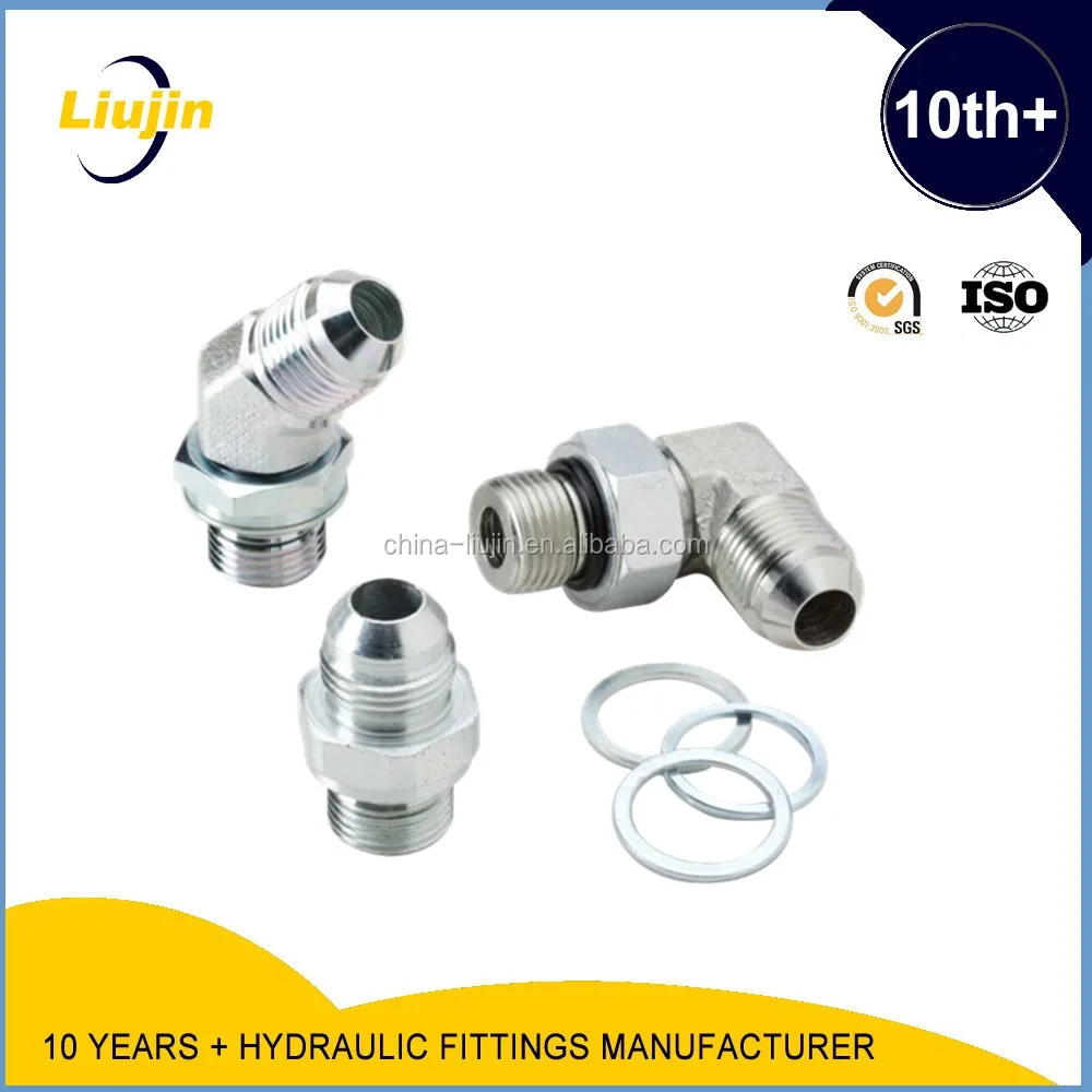 Eaton 90deg ELBOW JIC MALE 74deg CONE/SAE O-RING BOSS ADAPTERS