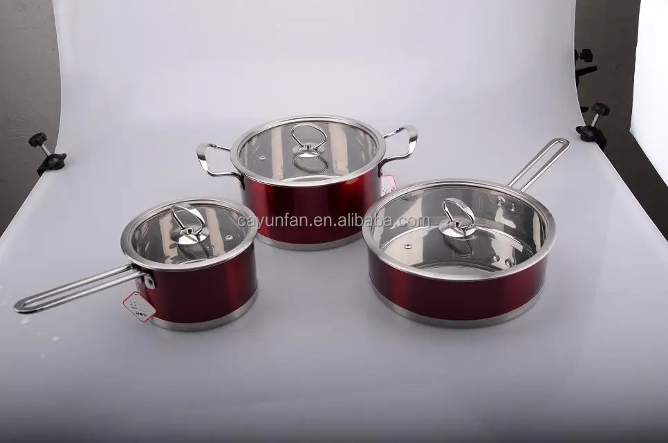 6pcs Surgical Stainless Steel Cookware Set/induction Cookware/german