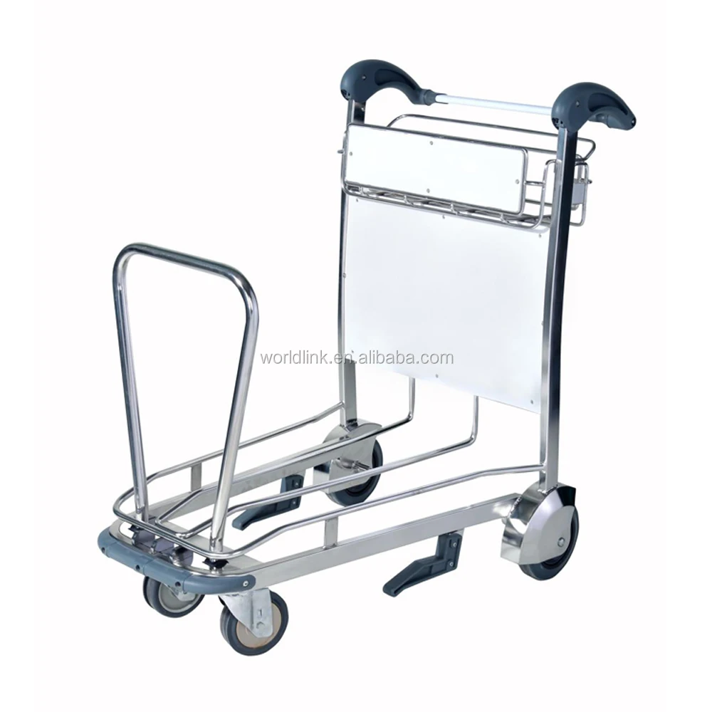 Stainless Steel Airport Nested Luggage Hand Cart - Buy Airport Trolley ...