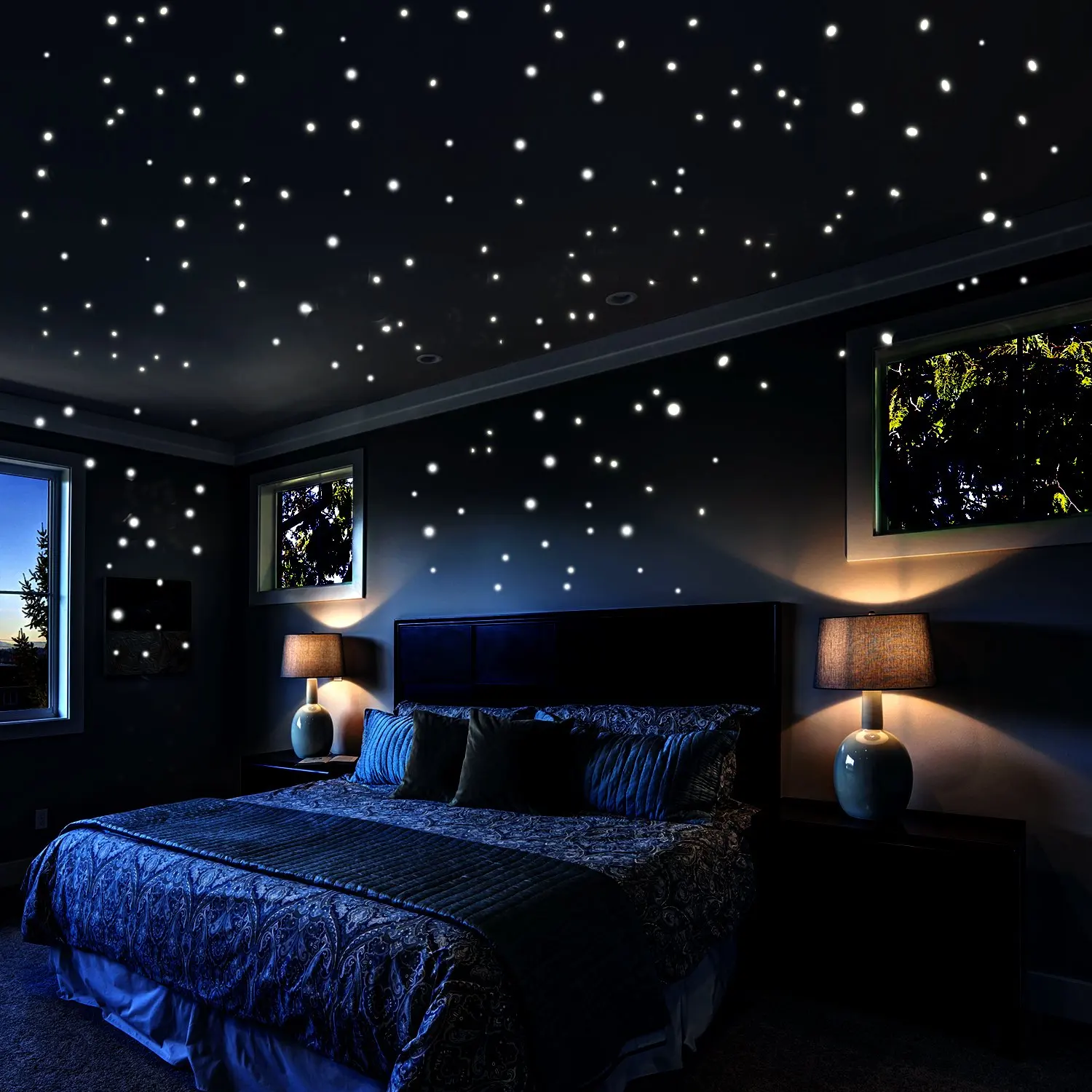 Buy Glow In The Dark Stars Moon And Planet Wall Stickers