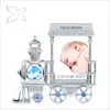 Crystocraft Luxury Chrome Plated Train shape Baby Picture Frame Decorated with Crystals from Swarovski