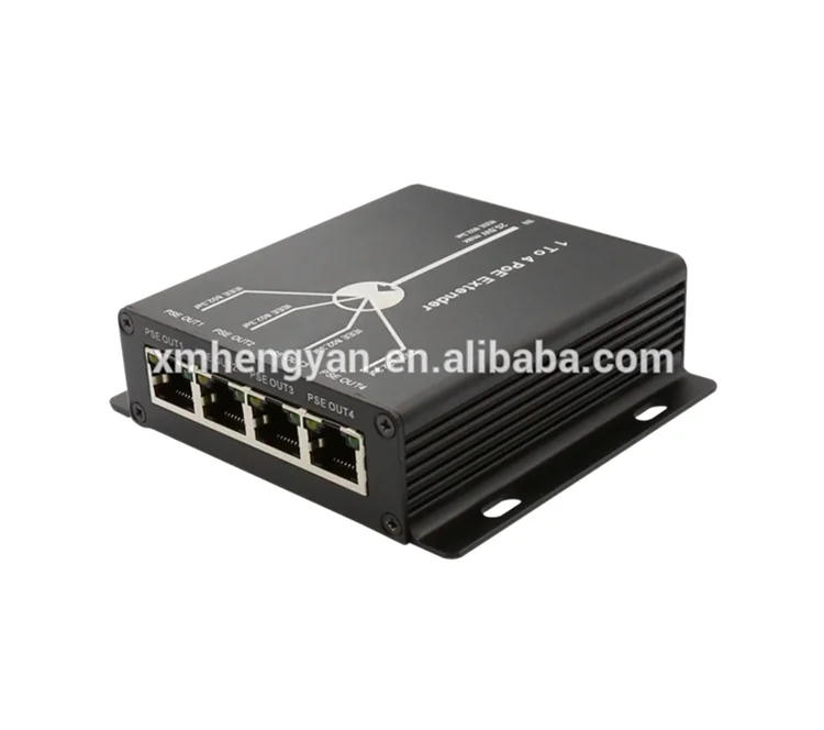 CCTV accessories PoE repeater 10/100M 4 port PoE extender HY-E4-POE