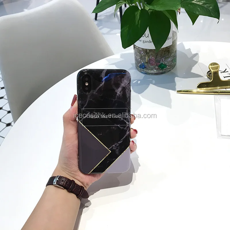 Free Sample Phone Case TPU IMD Marble Cover for iPhone X 10 7 6 Plus Cell Accessories Mobile Shell for Apple iPhone 8 Case