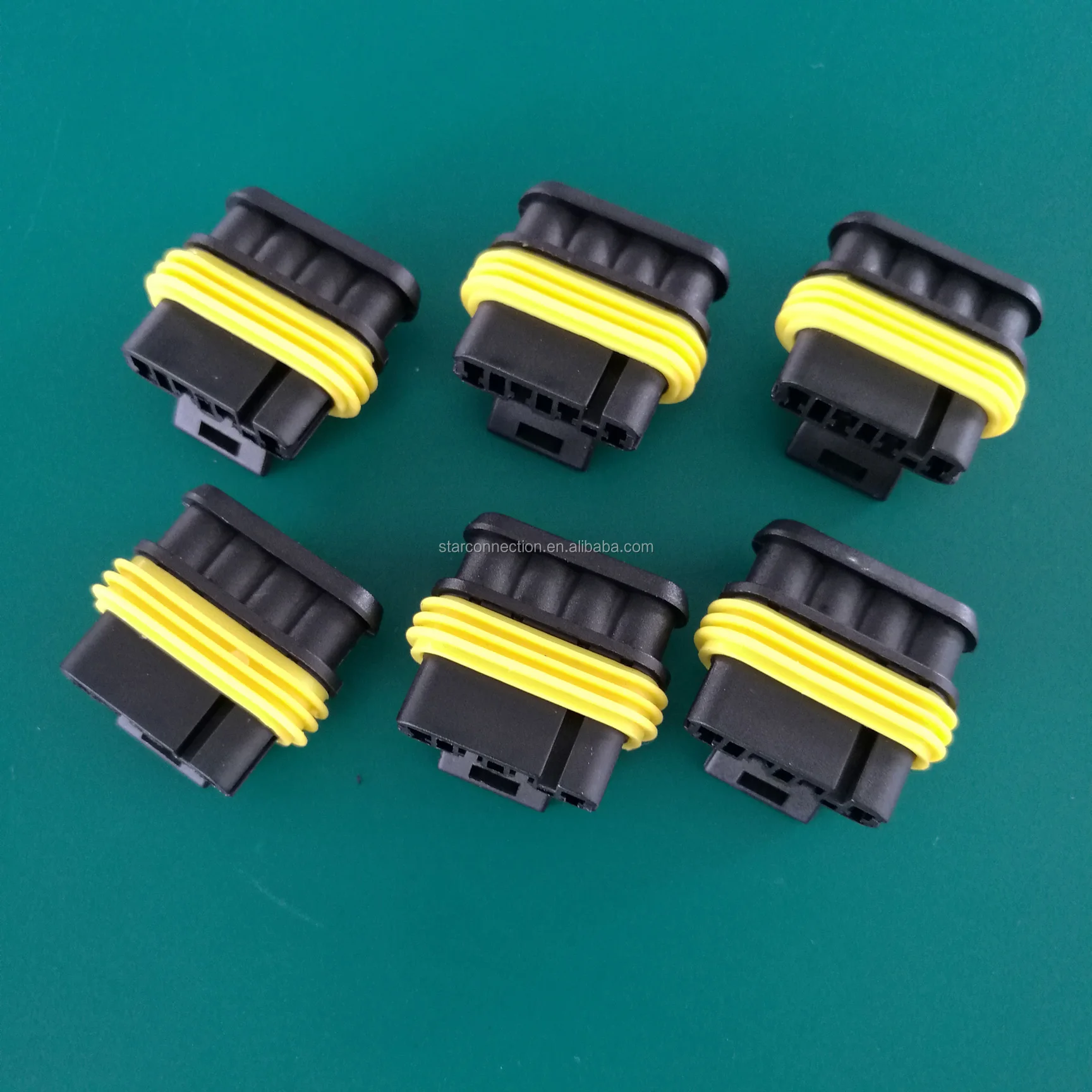 Amp Connector Watertight 1822awg Wire Car Connector 1/2/3/4/5/6 Pin 1