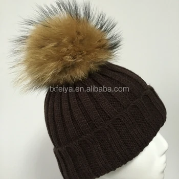 big fur bobble hat