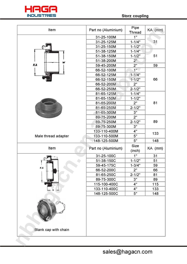 Aluminum Storz Coupling Germany Type Fire Hose Fitting Buy Fire Hose