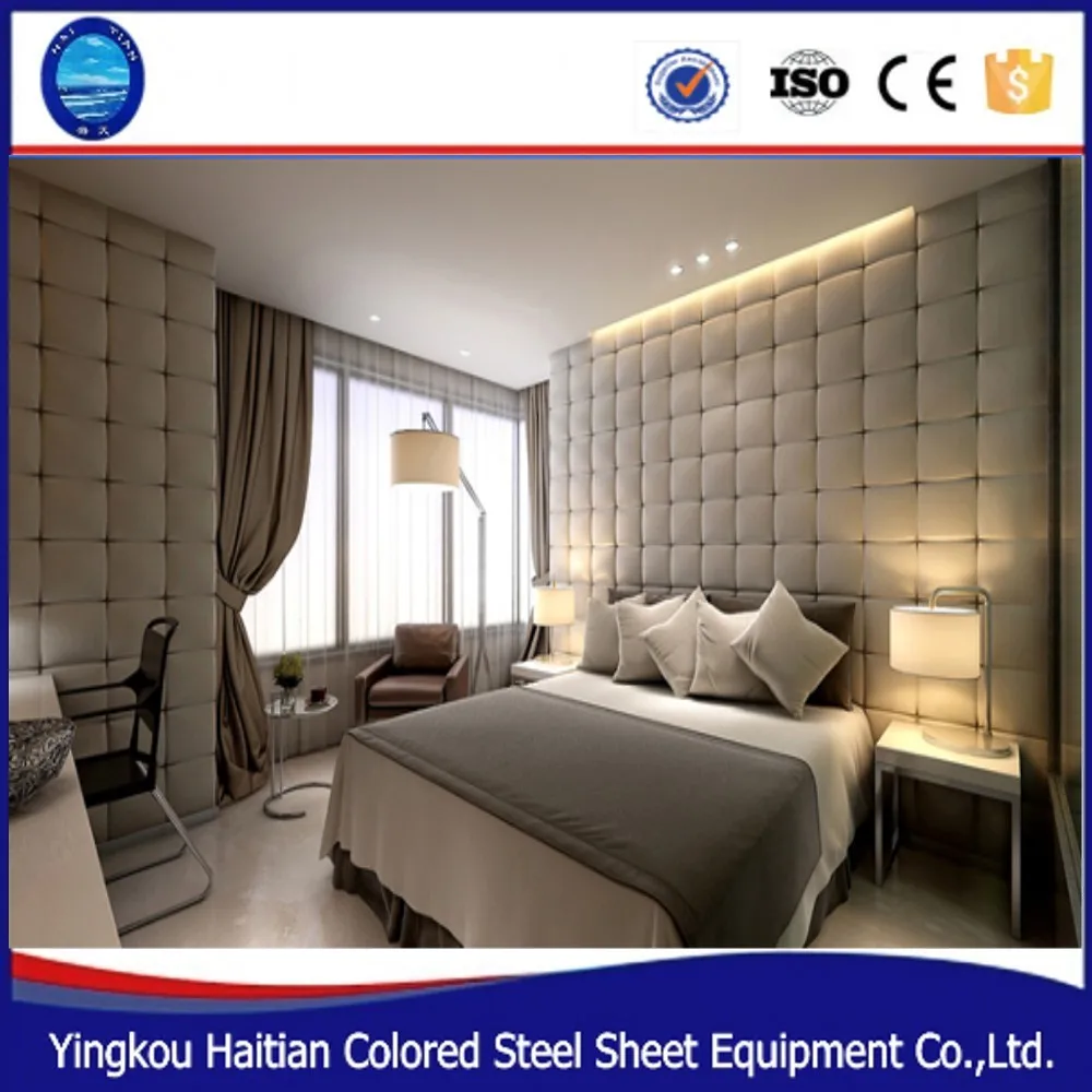 Lederen panelen platte muur decor lederen woonkamer muur decor ...