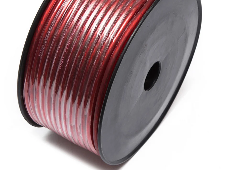 Super Soft Flexible 0ga 2ga 4ga 6ga 8ga Amp Power Cable Ground Power