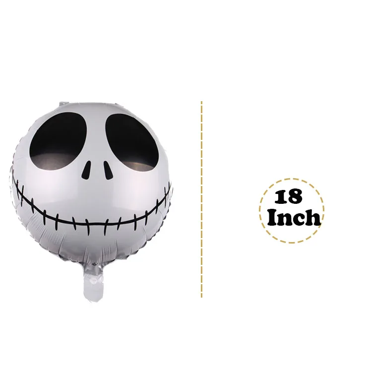 Foil Balloon 18" Halloween 'skull+cross bones BL302 