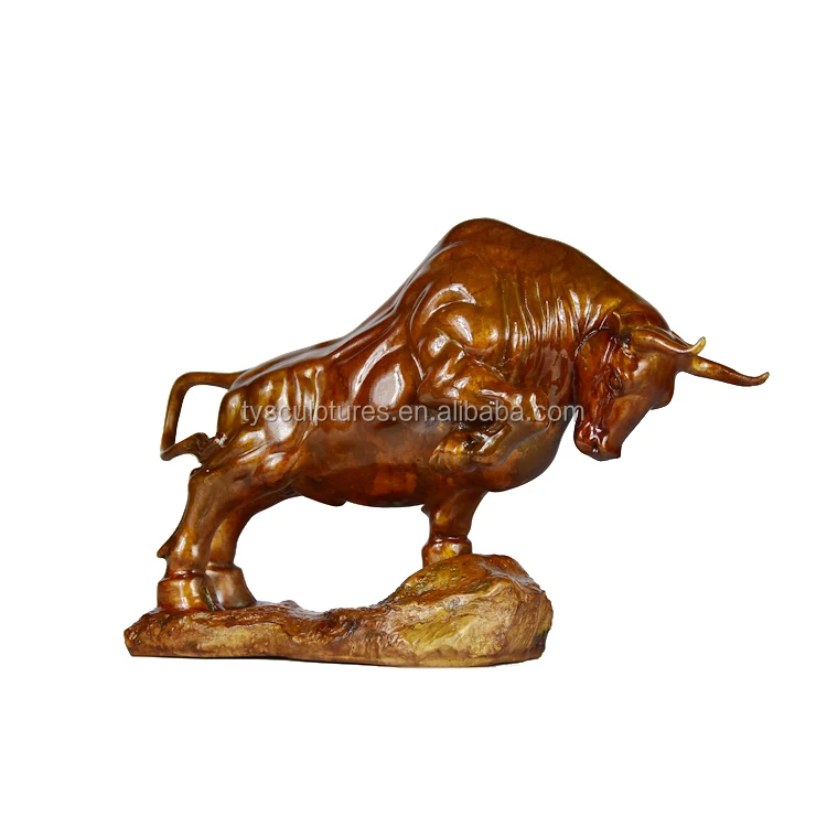 Wholesale Bronze Small Bull Statue Brass Desktop Animal Sculpture Buy