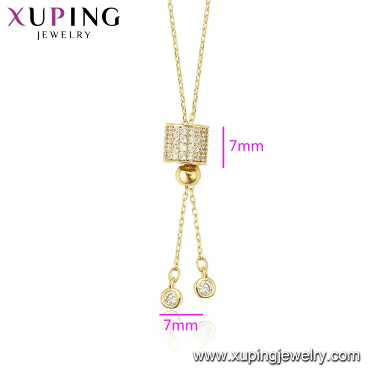 00803 Xuping Australia Pure 14k Gold Plated Jewelry,Charm Necklace ...