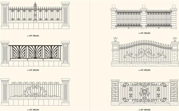 Factory Customized Bedroom Furniture Wrought Iron Bed
