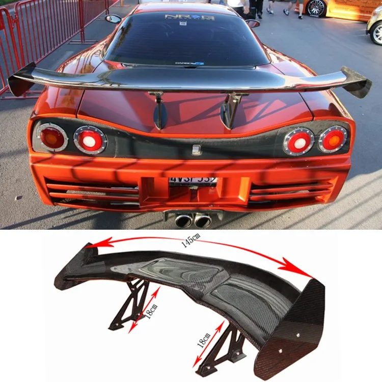 Byc Universal Carbon Fiber Drift Spoiler 140cm With 7 Inch Aluminum