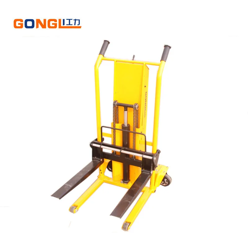 Hydraulic Hand Lift Stacker Load And Unload Cargos Light Weight