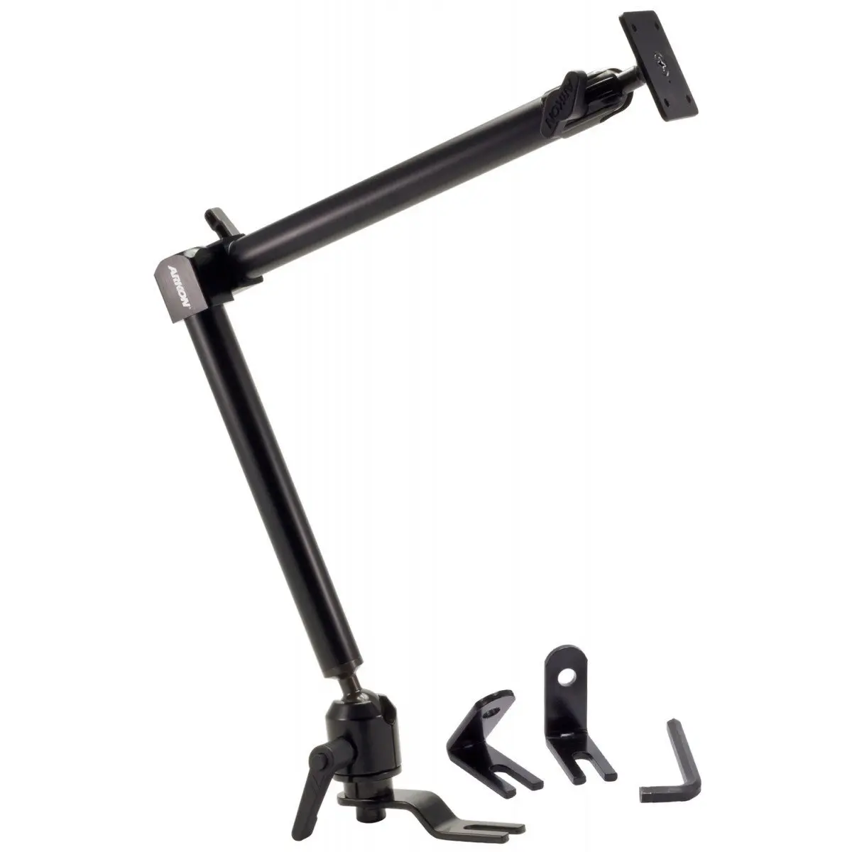 Arkon TCMHD001 22-Inch Tall Tablet and Keyboard Holder Combo Mount with Heavy Duty Seat Rail Mounting Pedestal