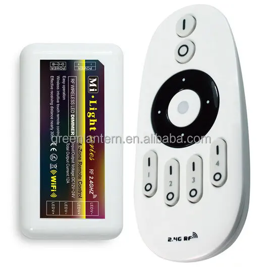 4 zone rf wireless remote touch panel control mi light cw/ww 2.4G mi-light controller dimmer