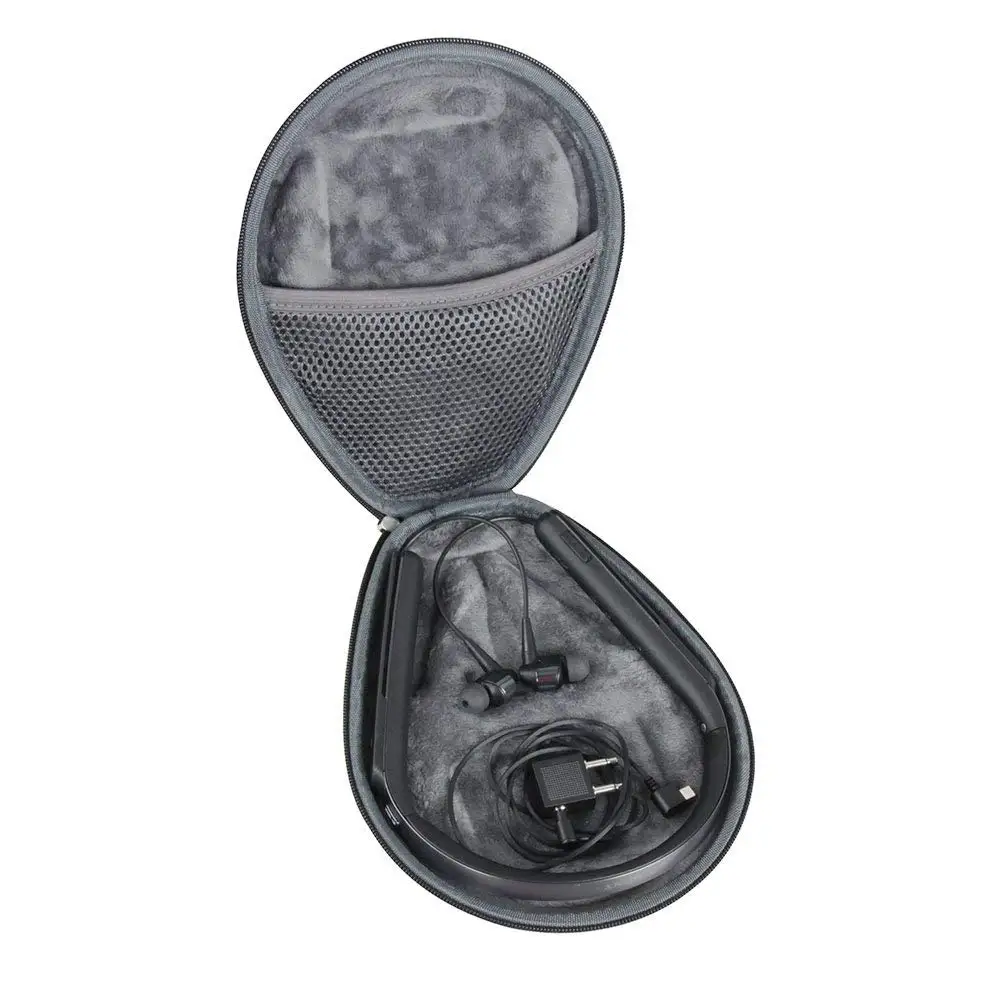Hard EVA Travel Case for Sony Premium Noise Cancelling Wireless Behind-Neck In Ear Headphones (WI1000X) by Hermitshell