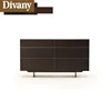 Modern Wood Buffet with Gold Accents cabinet