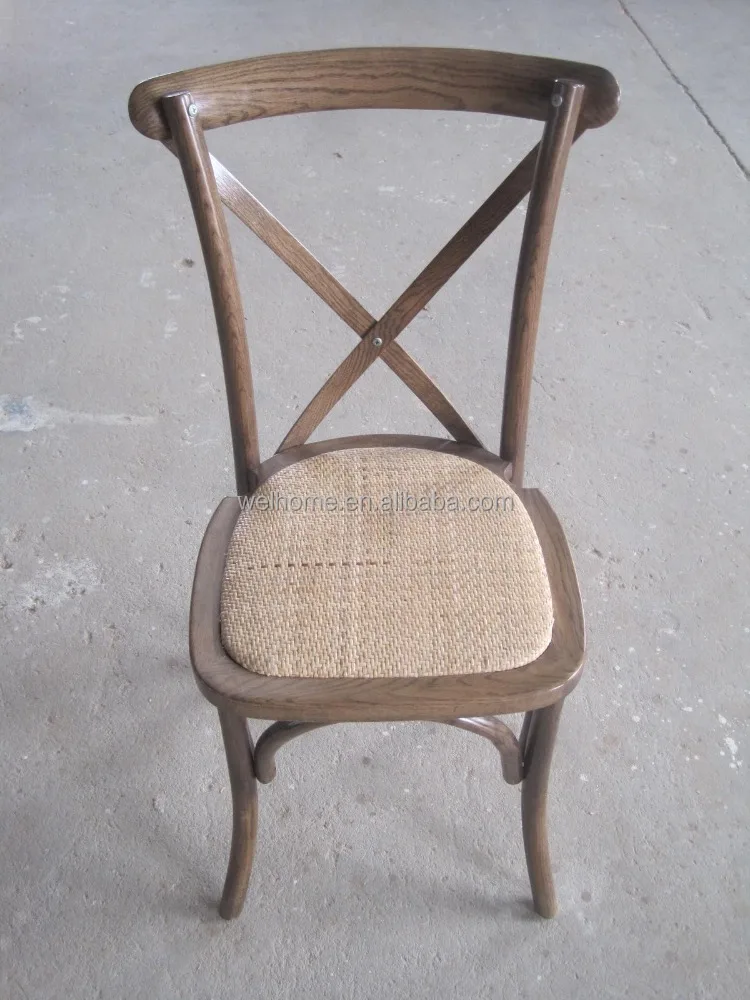 Vintage roble/haya/cross back chair comedor de madera de abedul, x ...
