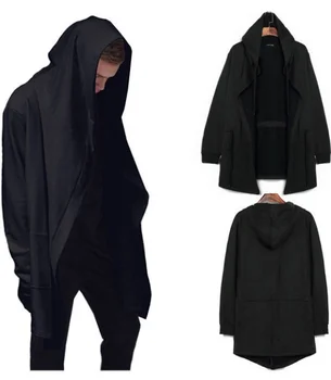 long cape coat with hood