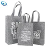 Eco-Friendly felt bag handbags for women Grey Reusable wool Felt hobo Shopping Handbag felt tote bag