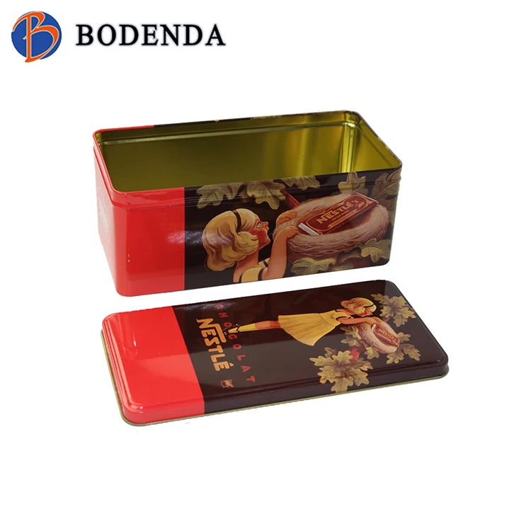 Wholesale plain tin packaging box for coffee metal tea sugar jars