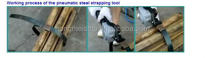 Pneumatic Split Steel Strapping Tensioner Machine for 19-32mm steel strap