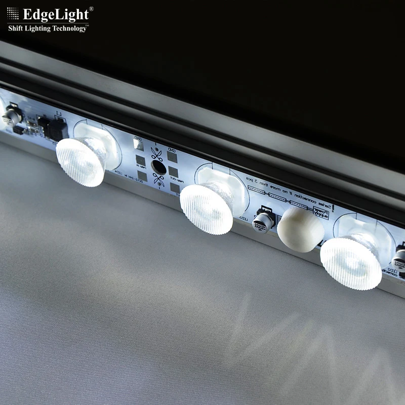 High power smd led rigid strip with PMMA optical lens, 300mm length 24v led tape light