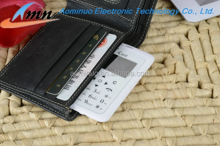 China cheap price the smallest mobile phone in the world iCard phone credit card size square shape mobile phone