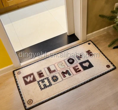 Welcome Home Warm Quilt Carpet Warm Wind Anti Slip Floor Mat