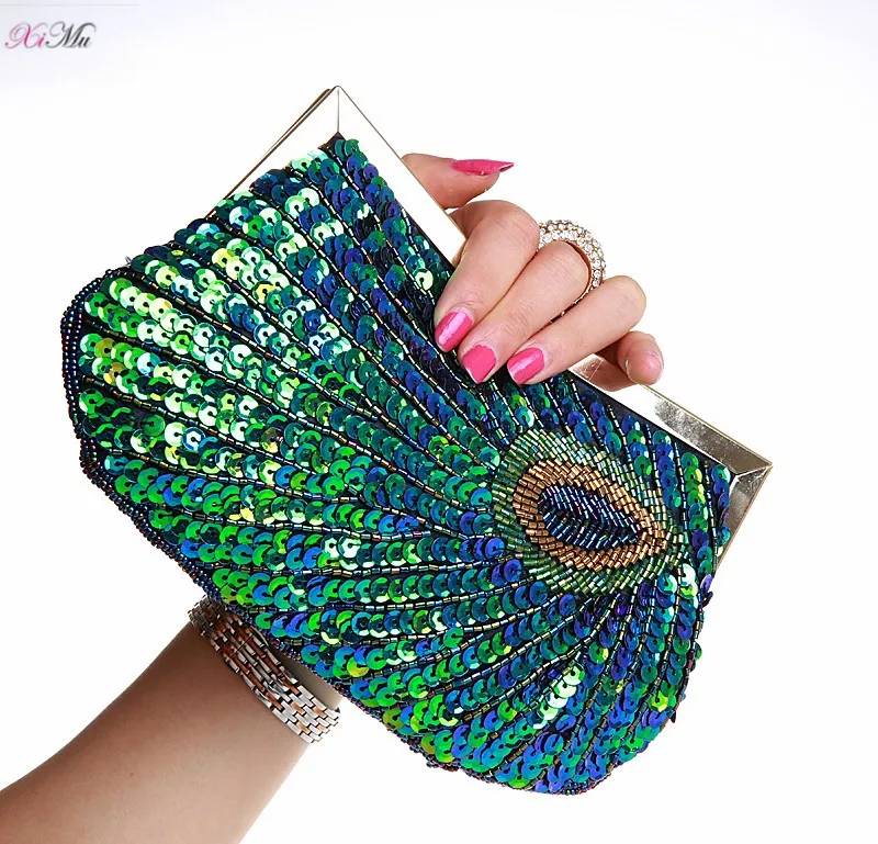 peacock clutch