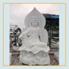 Large stone Chinese lady female garden buddha statue for sale