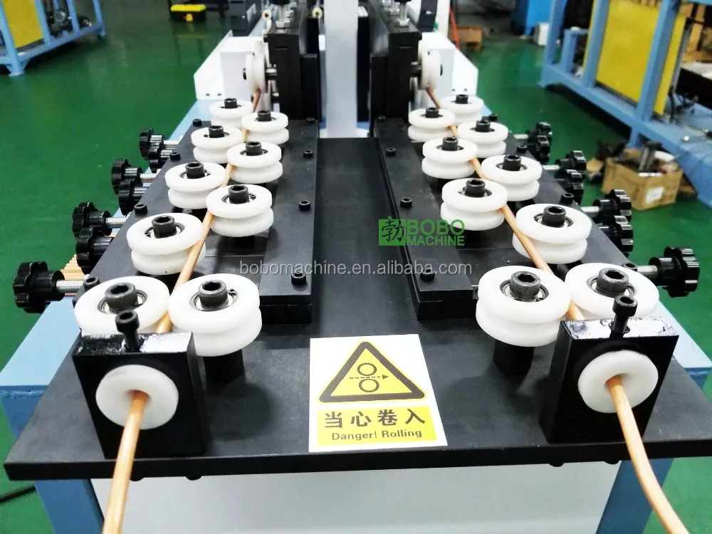 Automatic Copper Aluminum Tube Straightening and Chip-less Cutting detail photo BOBO Machine automatic copper aluminum tube straightening and chip-less cutting shown in a detail photo for this news article