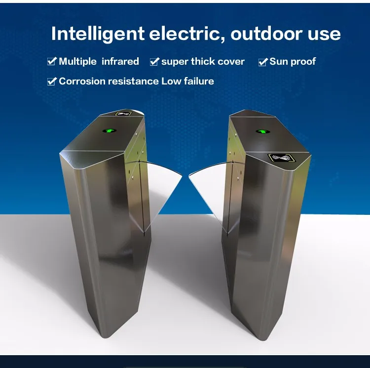 Rfid System Metro/railway/subway Access Control Gate Flap Barrier Gate