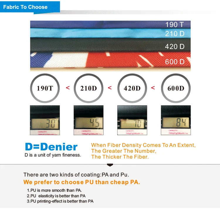 Custom Printed Promotional nylon Drawstring Bags