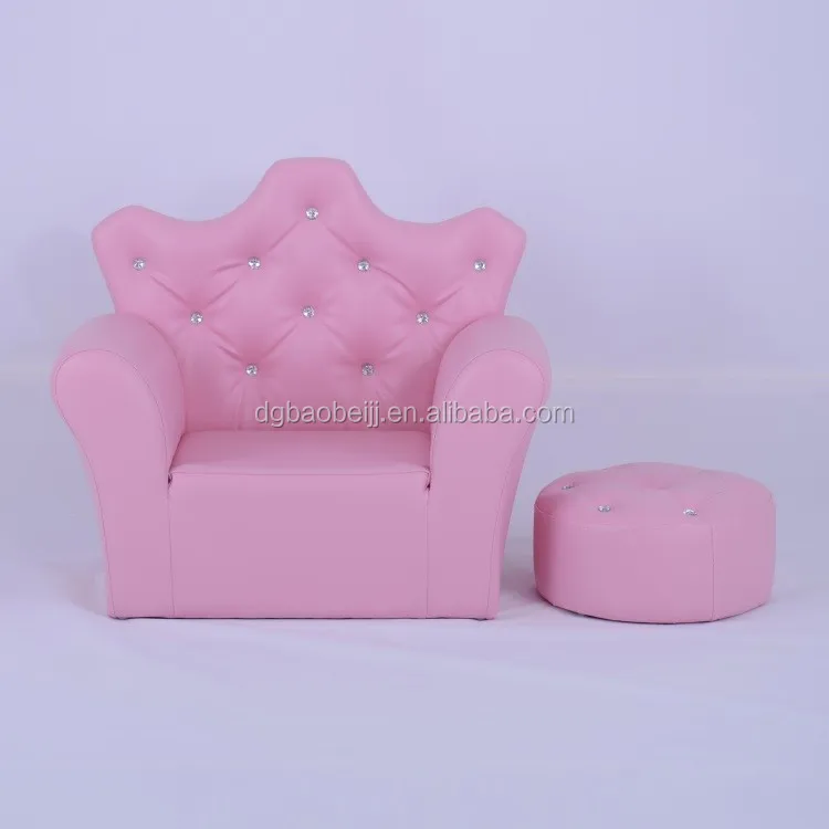 wholesale latest creative soft pink mini kids couch