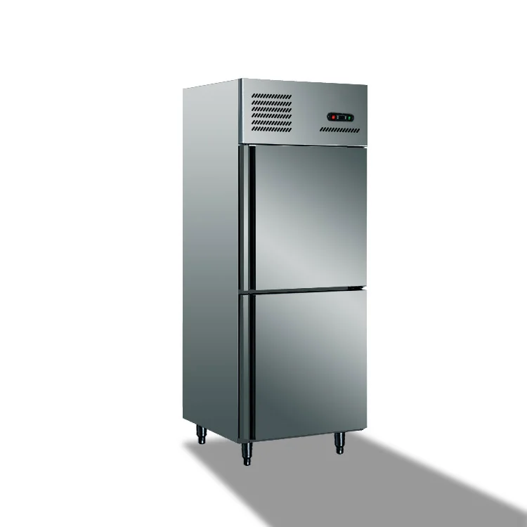 Four Door Upright Half Freezer Half Refrigerator Deep Freezer