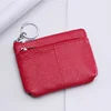 Wholesale slim zipper small leather coin purse