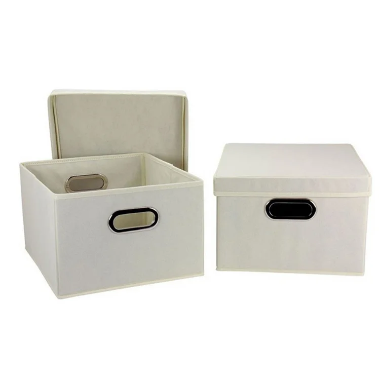 Linen Decorative Containers Folding Storage Box Large Cardboard Bo With Lids Linen Decorative Containers Folding Storage Box Large Cardboard Bo With Lids