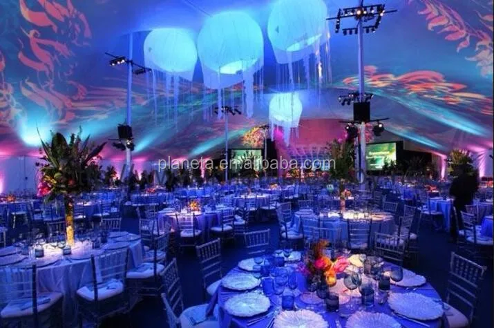 Custom Outdoor Decorative Color Changing LED Jellyfish Balloon