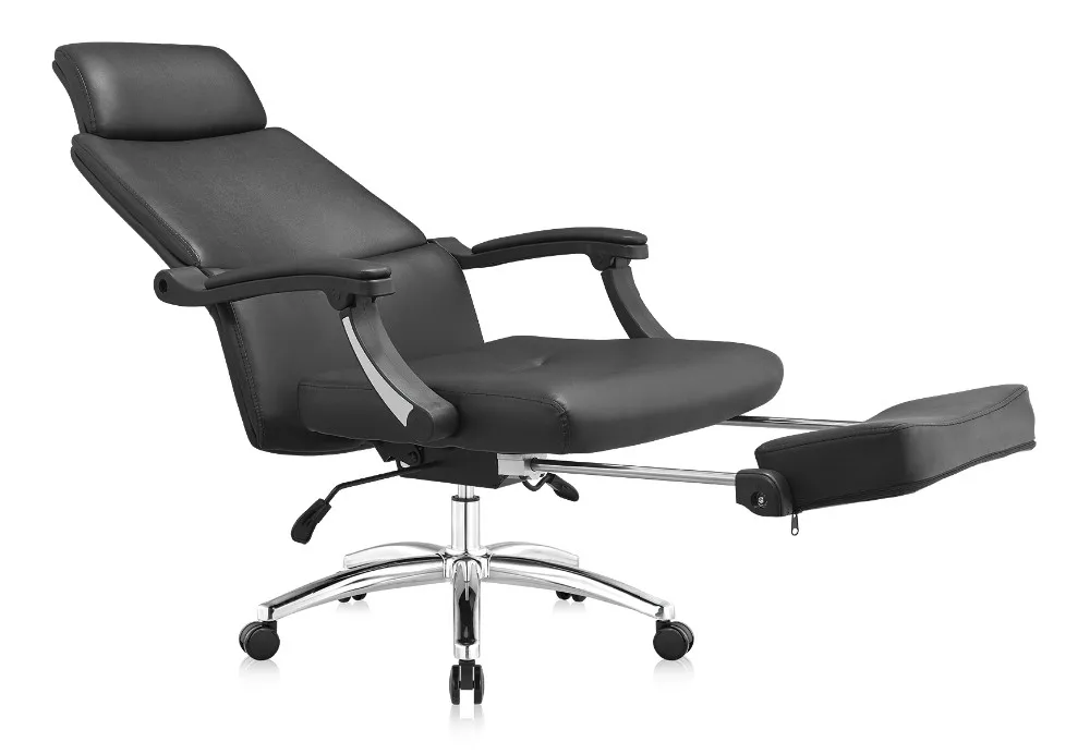 High End Back Reclining Adjustable Sleeping Leather Chair Office