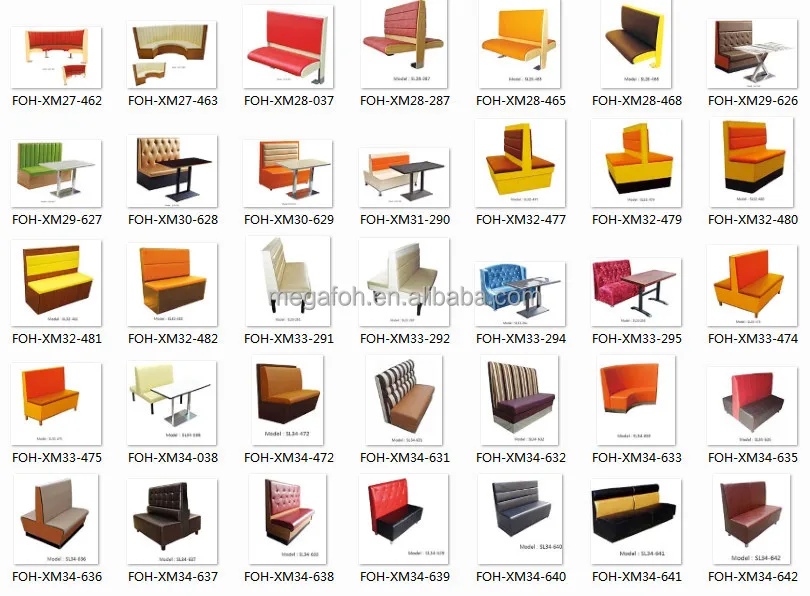 Coffee Shop Leather Bar Restaurant Furniture For Sale (fohxm34632