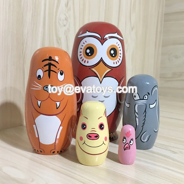 Customize Russian Matryoshka Wooden Dog Doll For Children W06d096 Buy