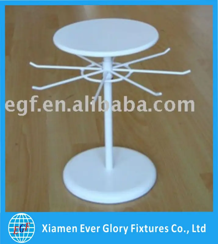 Commercial Wood Top Garments 4 Tiered Retail Display Round Table Commercial Wood Top Garments 4 Tiered Retail Display Round Table