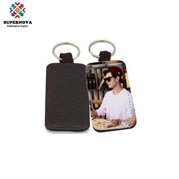 sublimation blank leather keychain larger