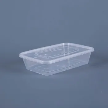 500ml Disposable Microwave Clear Pp Plastic Rectangular Food Container With Lid 500ml Disposable Microwave Clear Pp Plastic Rectangular Food Container With Lid