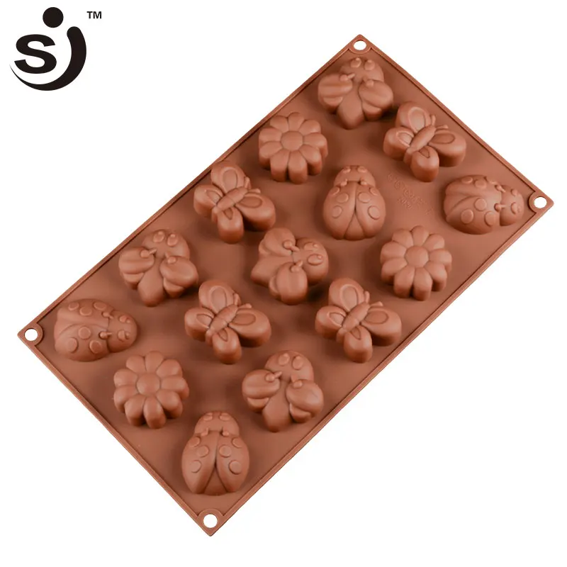 DIY Silicone Chocolate Candy Molds 8 Holes Frog Cartoon Bee Butterfly DIY  Handmade Soap Making Molds