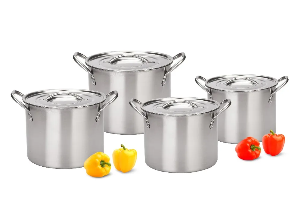 Thailand Kitchenware Stainless Steel Cookware Set 8pcs Cooking Pot Set